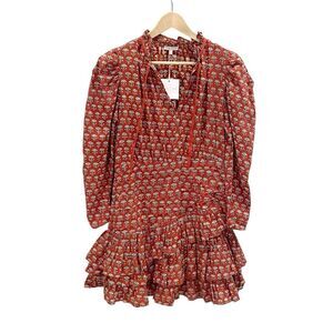 Anna Cate Honey on Miami Isabella Dress Red/Geko Women’s Size Small